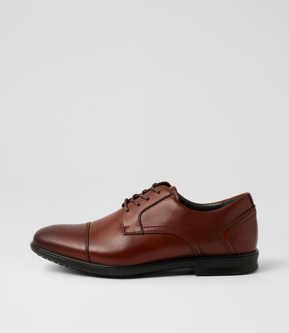 C Paul Dark Tan Leather Lace Up Dress Shoes C Paul Dark Tan Leather Lace Up Dress Shoes