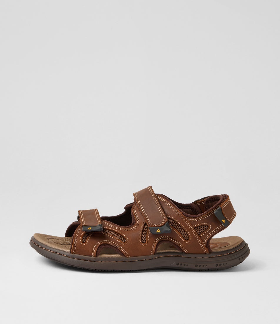 Darwin Dark Brown Crazyhorse Leather Sandals