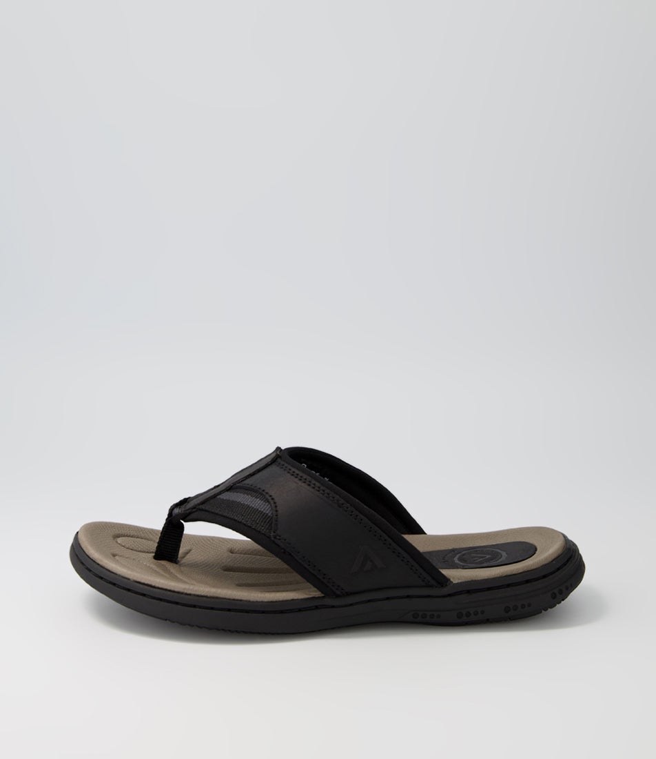Dboy Black Crazyhorse Leather Sandals Dboy Black Crazyhorse Leather Sandals