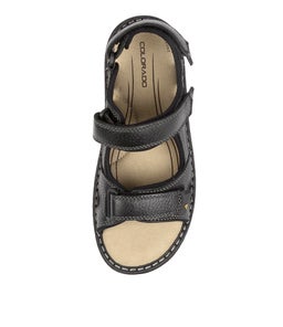 SURMON CF BLACK TUMBLE LEATHER