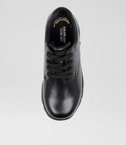HIACE JNR E LACE CF BLACK LEATHER