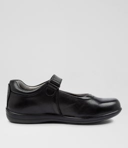 ERIN JNR E CF BLACK LEATHER