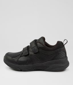 TEMPO JNR ADJ CF BLACK LEATHER