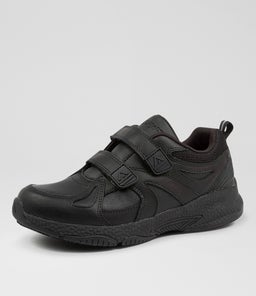 TEMPO JNR ADJ CF BLACK LEATHER