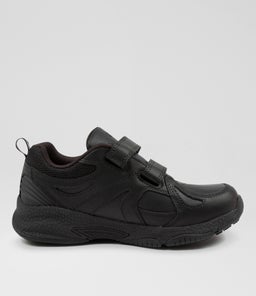 TEMPO JNR ADJ CF BLACK LEATHER