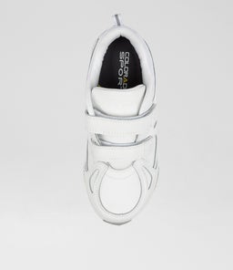 TEMPO JNR ADJ CF WHITE LEATHER