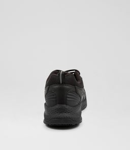 TEMPO JNR LACE CF BLACK LEATHER