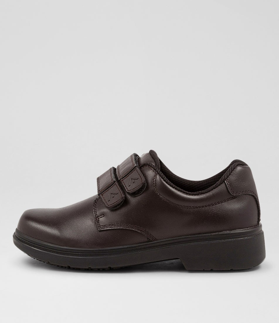 Roar Junior E Brown Leather Adjustable Shoes Roar Junior E Brown Leather Adjustable Shoes
