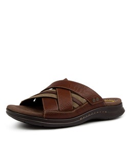 IVORY CF BROWN TUMBLE LEATHER