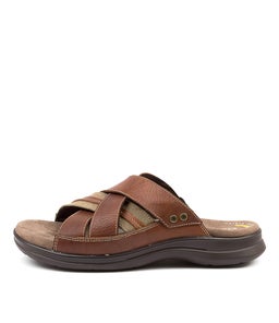 IVORY CF BROWN TUMBLE LEATHER