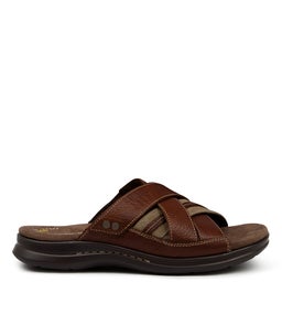 IVORY CF BROWN TUMBLE LEATHER