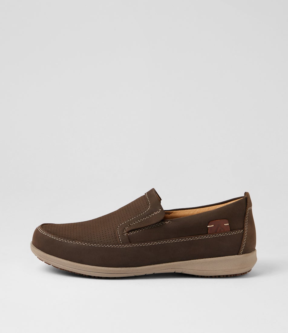 Affleck Brown Nubuck Flat Shoes Affleck Brown Nubuck Flat Shoes