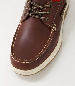 GULL CF DARK BROWN PULL UP LEATHER