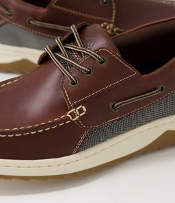 GULL CF DARK BROWN PULL UP LEATHER