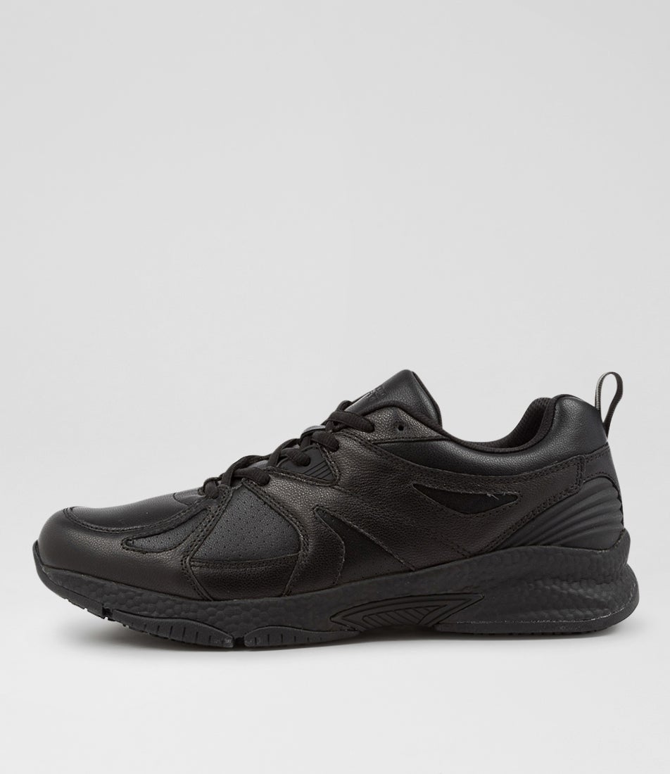 Tempo Senior D Nm Black Leather Sneakers Tempo Senior D Nm Black Leather Sneakers
