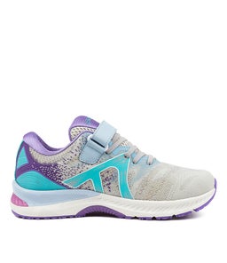 CHASE JNR ADJ G CF LT GREY PURPLE PINK MESH