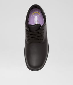 SOLACE JNR CF MATTE BLACK LEATHER