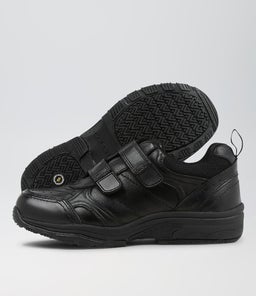 HYPE JNR E ADJ CF BLACK LEATHER