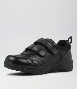 HYPE JNR E ADJ CF BLACK LEATHER