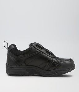 HYPE JNR E ADJ CF BLACK LEATHER