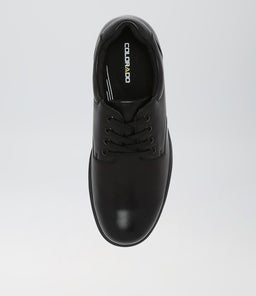 DAZE SNR E LACE CF BLACK LEATHER