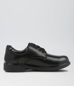 DAZE JNR E LACE SB CF BLACK LEATHER