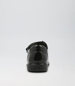 DAZE JNR E ADJ SB CF BLACK LEATHER