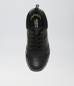 HYPE JNR E LACE CF BLACK LEATHER