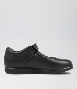 SANDY JNR E SB CF BLACK LEATHER