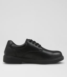 EARTH JNR E LACE CF BLACK LEATHER