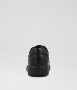 EARTH JNR E LACE CF BLACK LEATHER