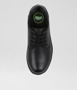 EARTH JNR E LACE CF BLACK LEATHER