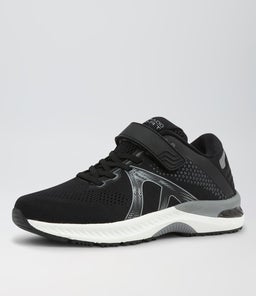 COMPETE JNR ADJ CF BLACK WHITE MESH