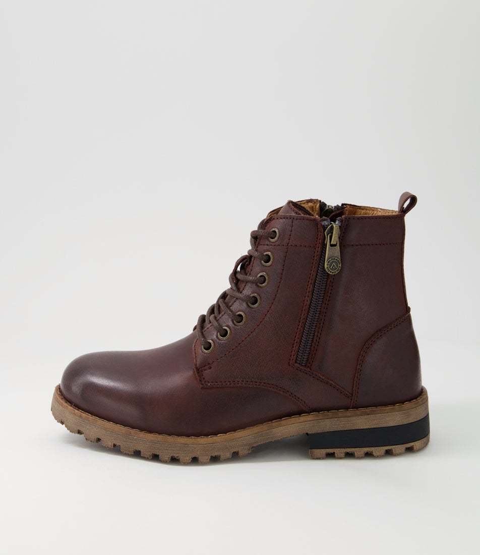 Arjo Mocca Leather Ankle Boots