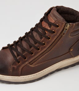 PRESTON CF BROWN PULL UP LEATHER