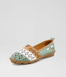 LAZILLI CF GREEN TAN LEATHER