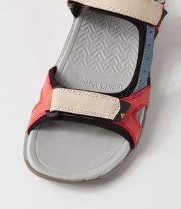 HANLEY CF BEIGE CORAL BLACK NUBUCK FABRIC