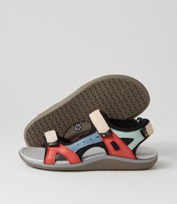 HANLEY CF BEIGE CORAL BLACK NUBUCK FABRIC