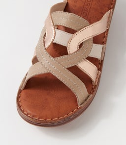 OILA CF TAUPE ROSE GOLD LEATHER