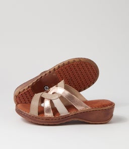 OILA CF TAUPE ROSE GOLD LEATHER