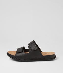 JERALD CF BLACK TUMBLED LEATHER