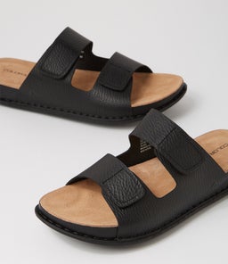JERALD CF BLACK TUMBLED LEATHER