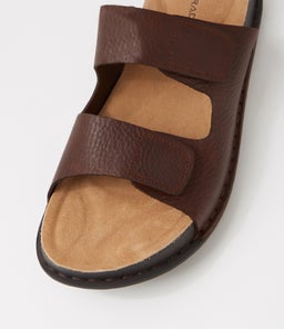 JERALD CF DARK BROWN TUMBLED LEATHER