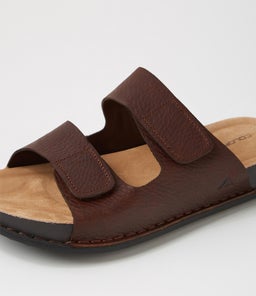 JERALD CF DARK BROWN TUMBLED LEATHER