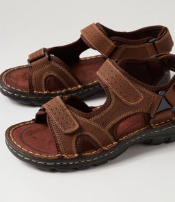 PECONIC CF MID BROWN TUMBLED LEATHER