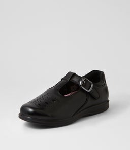 SOPHIA JNR E CF BLACK LEATHER