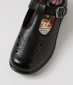 SOPHIA JNR E CF BLACK LEATHER