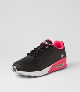 MIMI JNR LACE LOL CF BLACK LEATHER