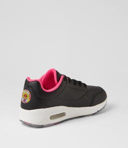 MIMI JNR LACE LOL CF BLACK LEATHER