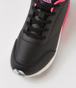 MIMI JNR LACE LOL CF BLACK LEATHER